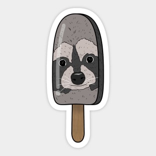 Animal Popsicle Raccoon Ice Cream Summer Gift Sticker